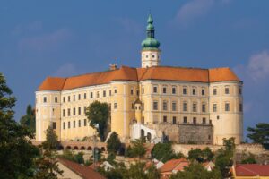Czech Rep. vista del castello Mikulov